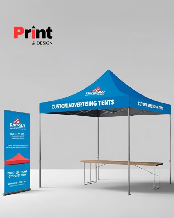 P&D 5x5 Custom Tent P&D Advertising canopy Aluminum/steel frame and full color dye sublimation printed canopy. - Image 3