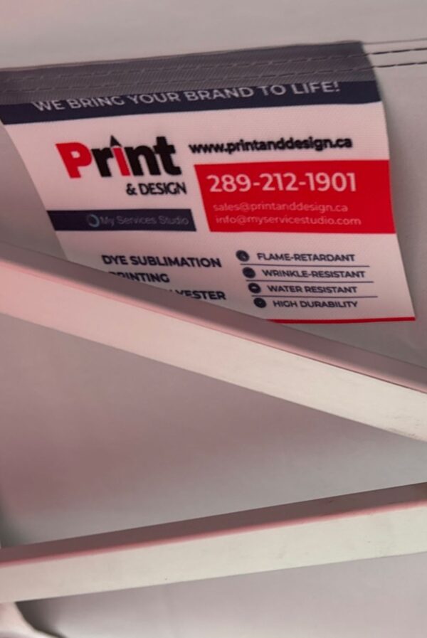 P&D 5x5 Custom Tent P&D Advertising canopy Aluminum/steel frame and full color dye sublimation printed canopy. - Image 4