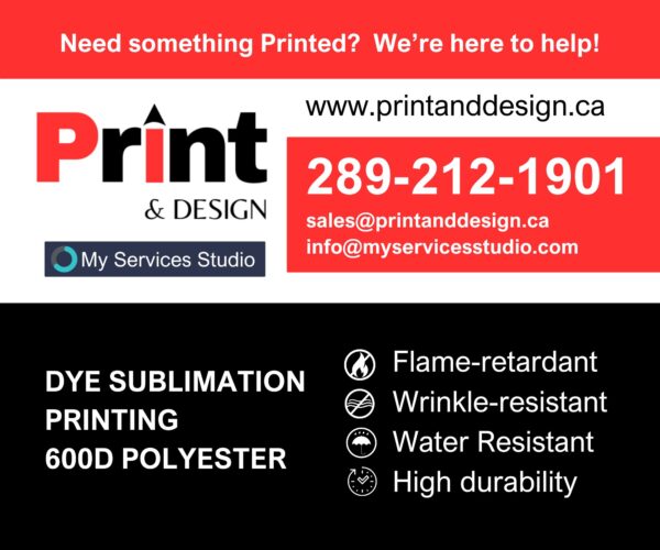 P&D 5x5 Custom Tent P&D Advertising canopy Aluminum/steel frame and full color dye sublimation printed canopy. - Image 6