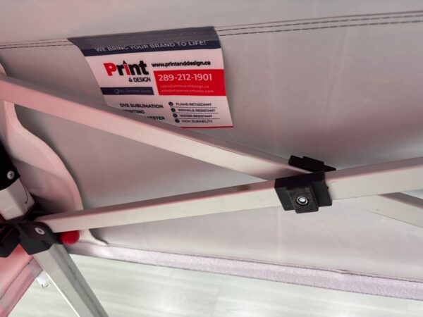 P&D 5x5 Custom Tent P&D Advertising canopy Aluminum/steel frame and full color dye sublimation printed canopy. - Image 7