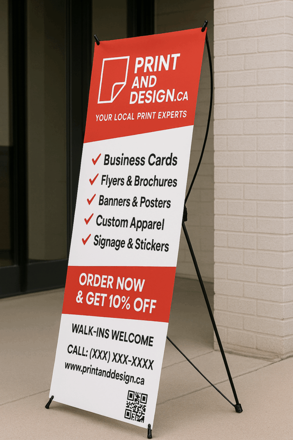 Custom X Frame P&D Banners